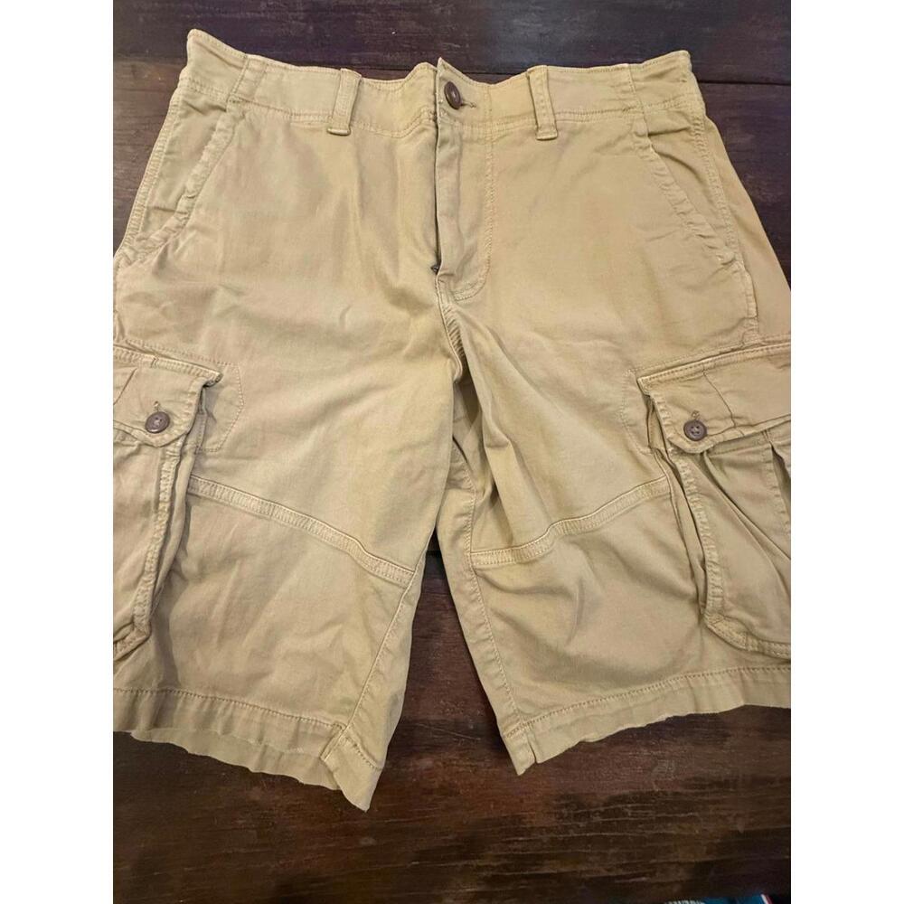 American Eagle Khaki Cargo Shorts Size 36